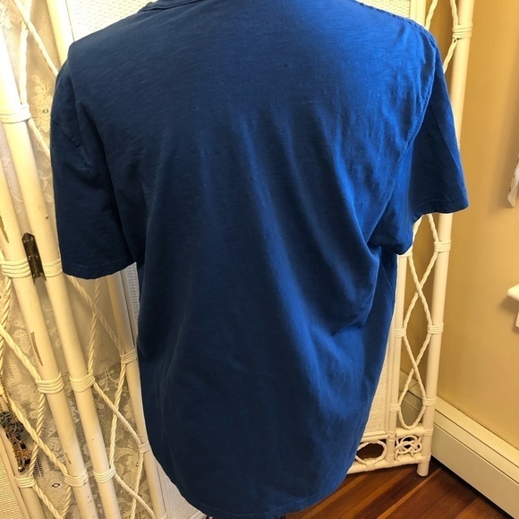 Calvin Klein Tee Shirt Cobalt Blue Logo Short Sleeve Men's size Medium - Picture 4 of 9